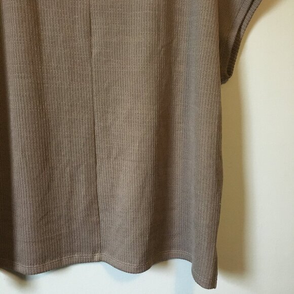 Desert Tan Boxy Knit Sleeveless Sweater Top - Picture 6 of 14